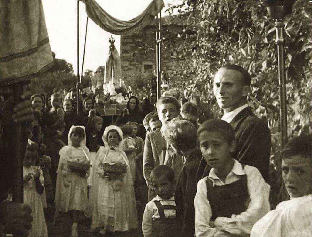 Procesión de la Virgen en los años 50