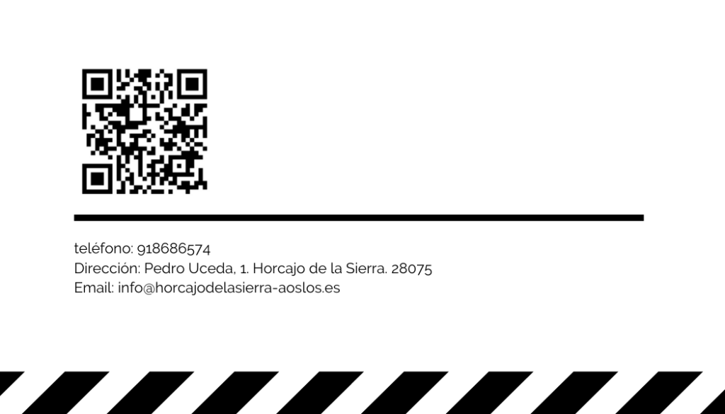 Tarjeta de visita oficina de turismo Cara B