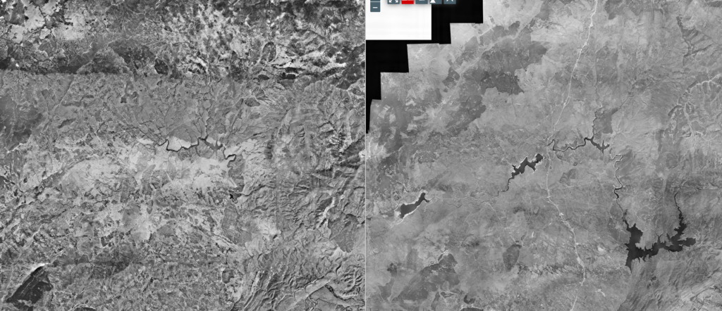 Comparativa de pantanos entre 1946 y 1991