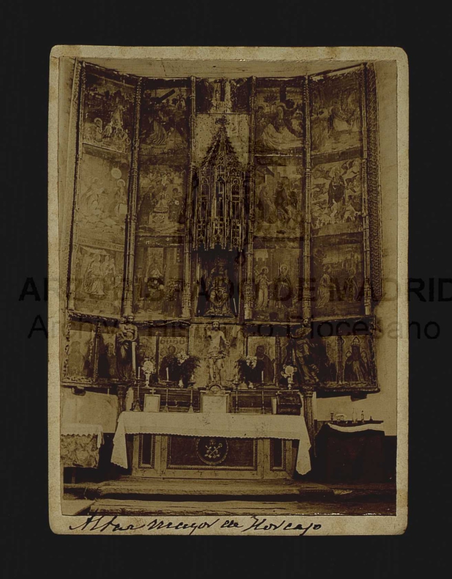 Retablo Mayor de Horcajo de la Sierra. Principio S.XX