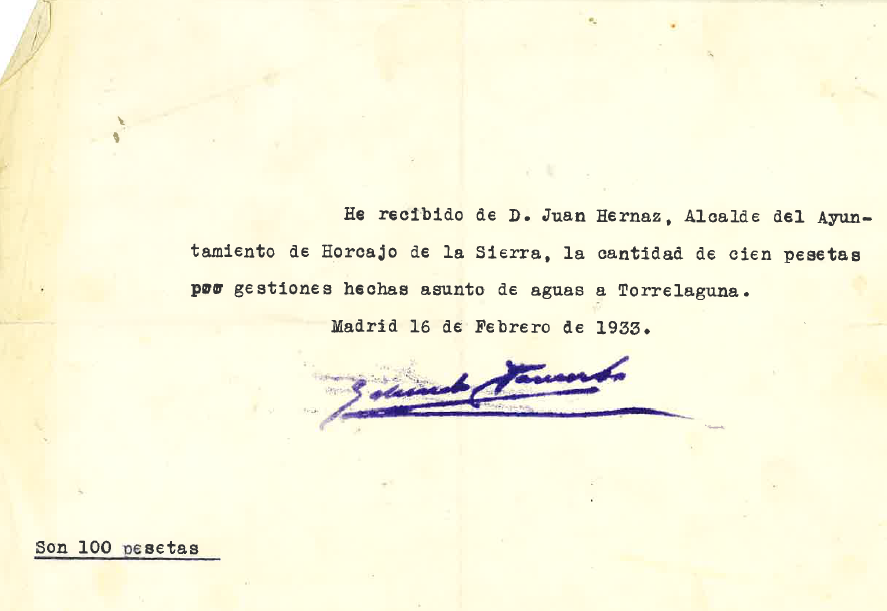 pago del ayuntamiento al abogado 1933