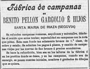 Diario de Avisos 18 Octubre 1905. Ampliación anuncio Benito Pellón